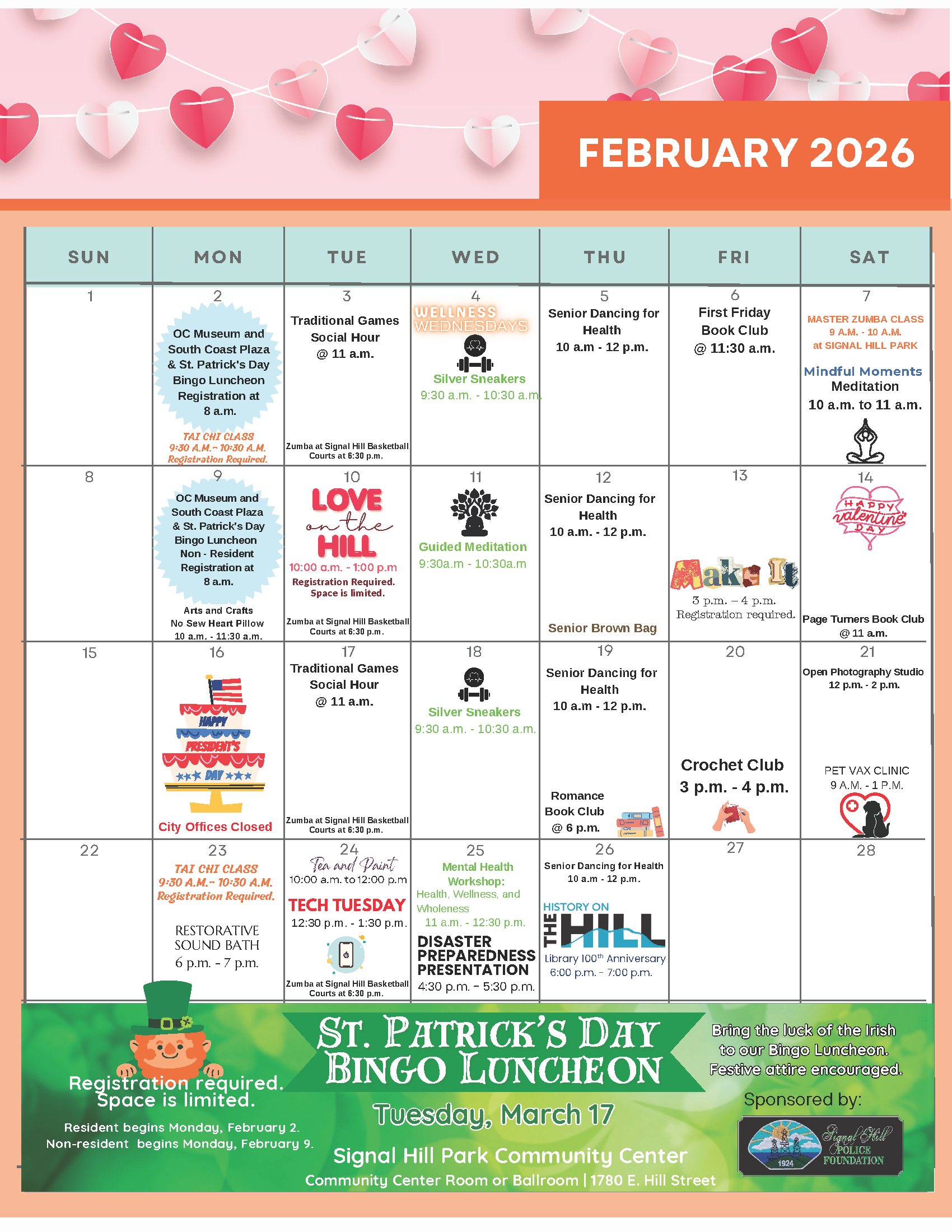 FEBRUARY SENIOR SCOOP CALENDAR 2026