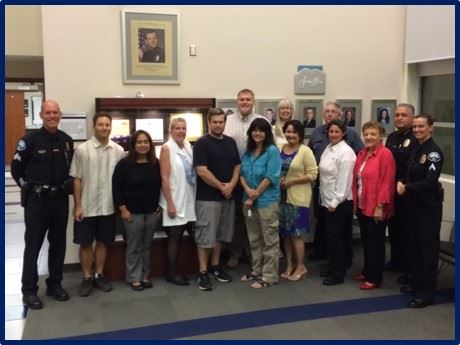 Citizens Police Academy group smiling for camera