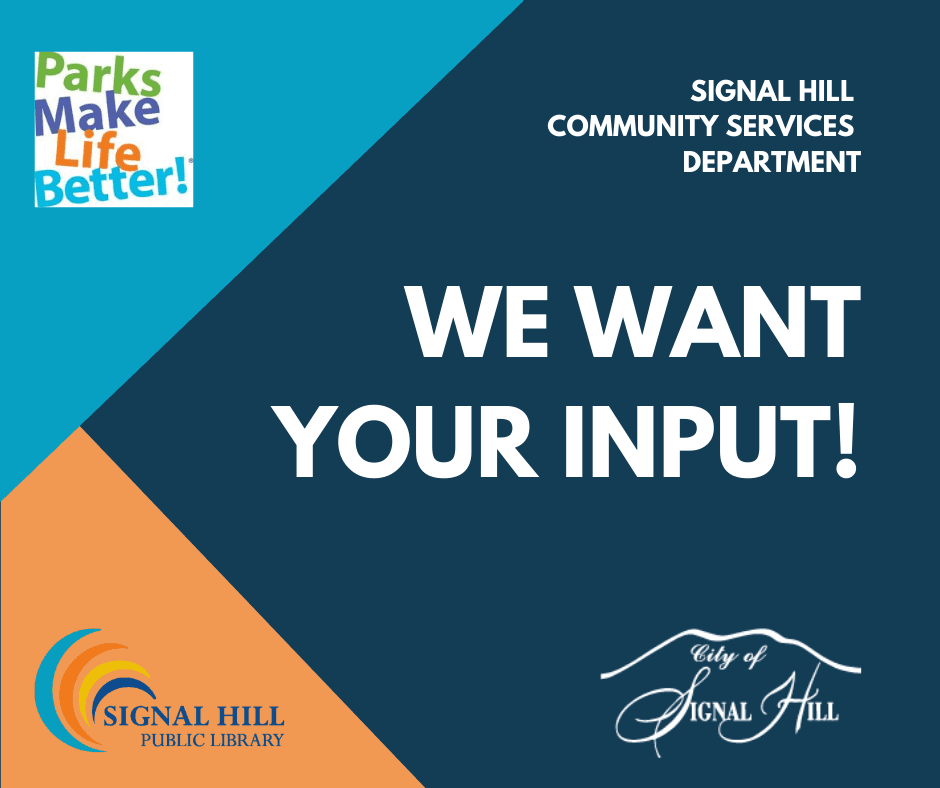 We Want Your Input Purple and Gold Triangles