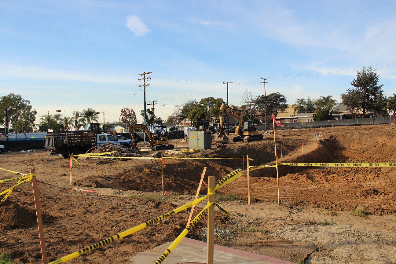 The construction site 